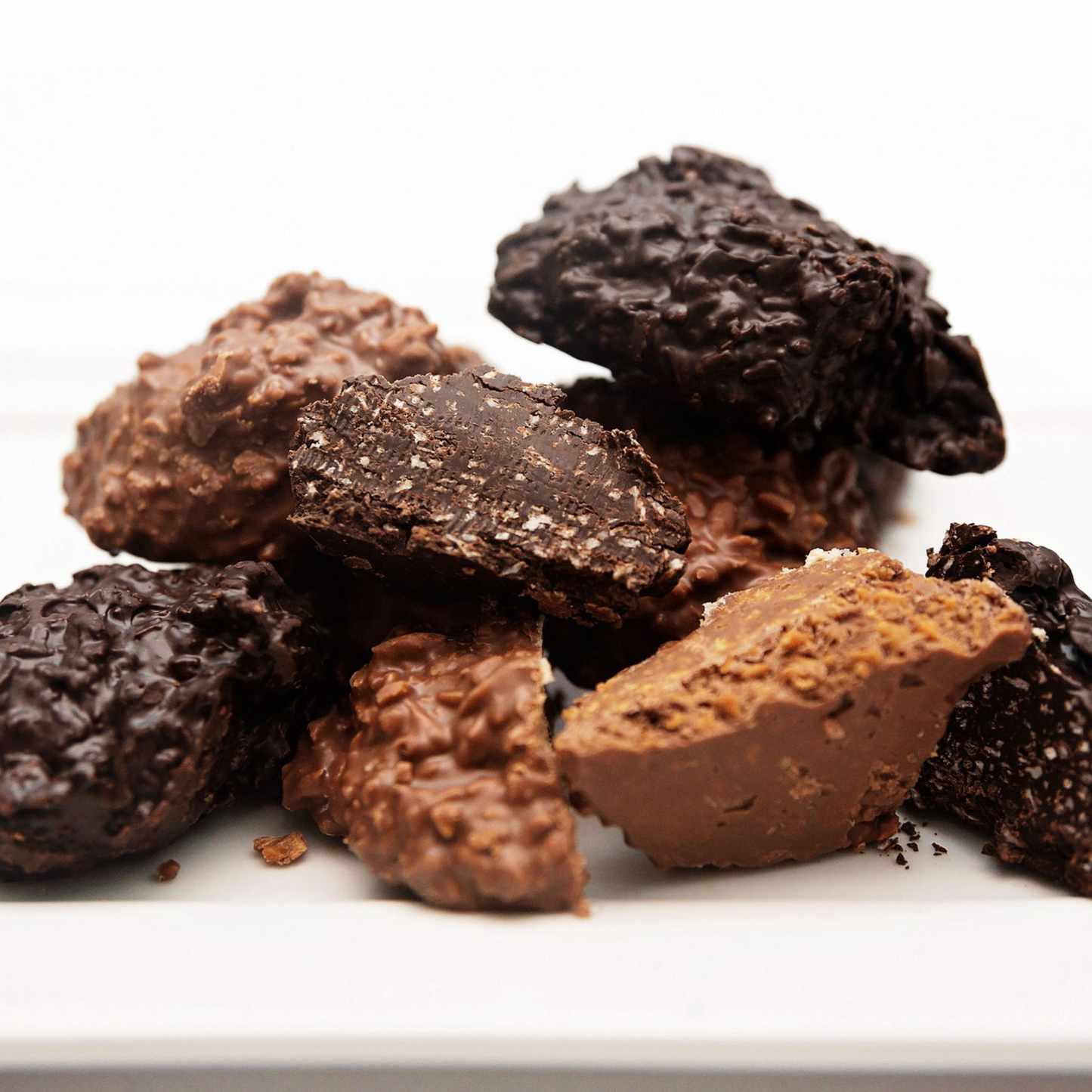 Coconut Clusters Milk . Dark